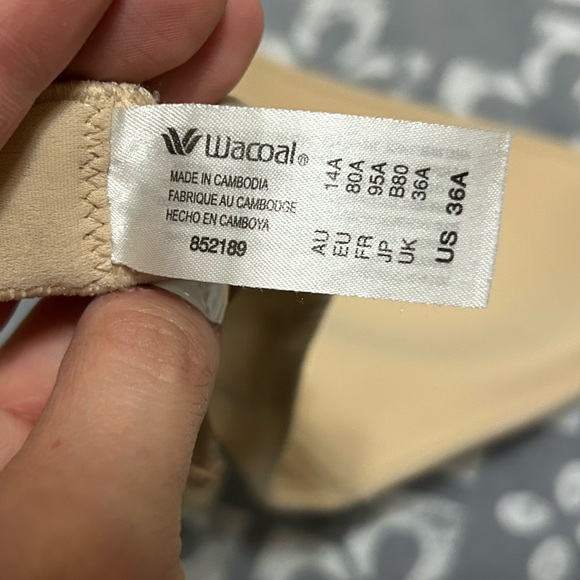 Wacoal wireless Seamless Tan Bra Set 36A - Picture 2 of 3